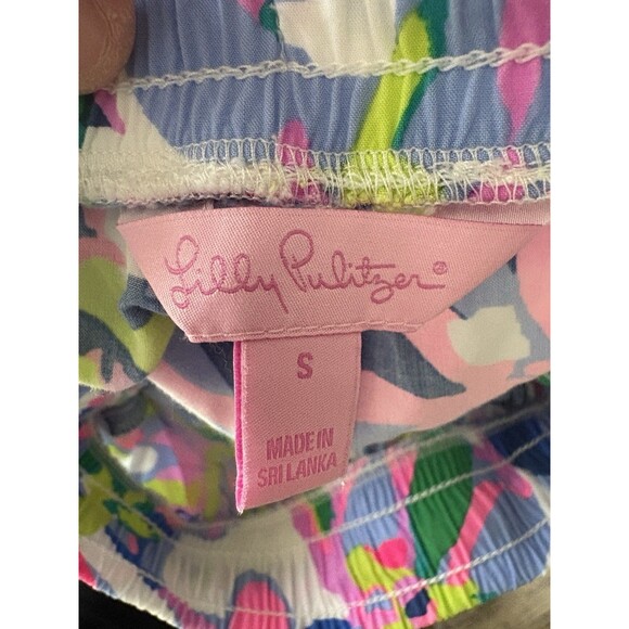 Lilly Pulitzer Katia Tropical Drawstring Shorts Small - Picture 4 of 6